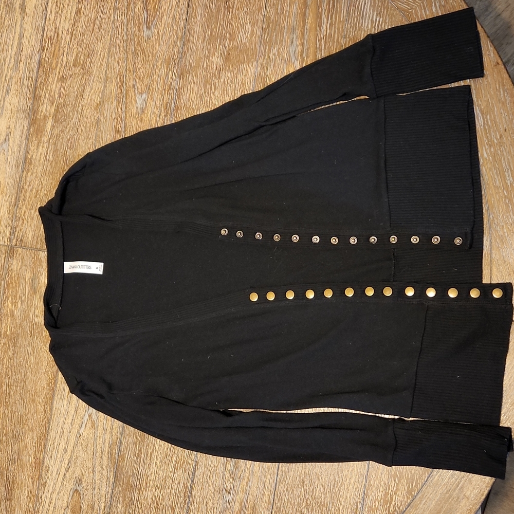 Black cardigan